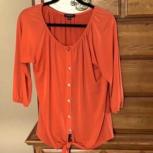 Soft burnt orange top